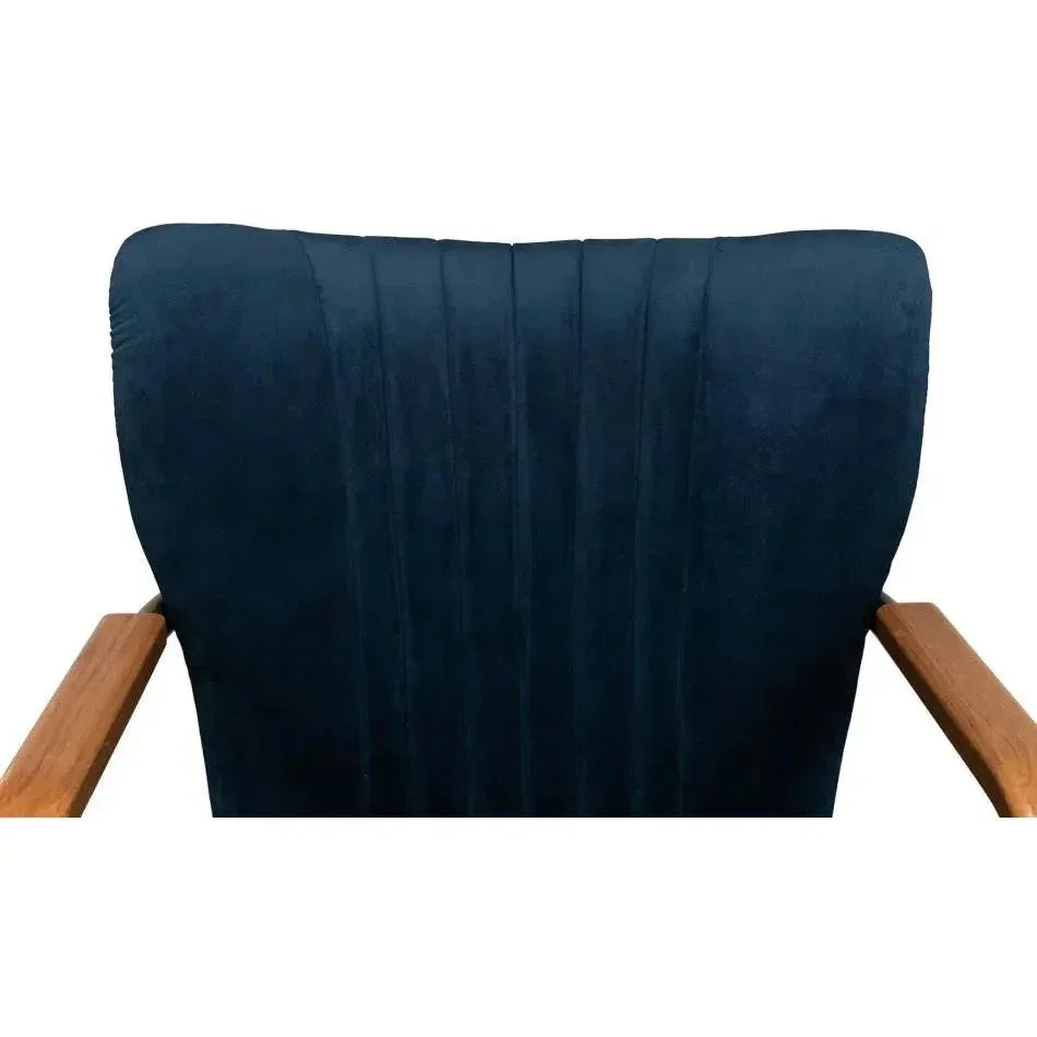 Brooks Home Office Swivel Chair Blue Velvet - AYG Home Service