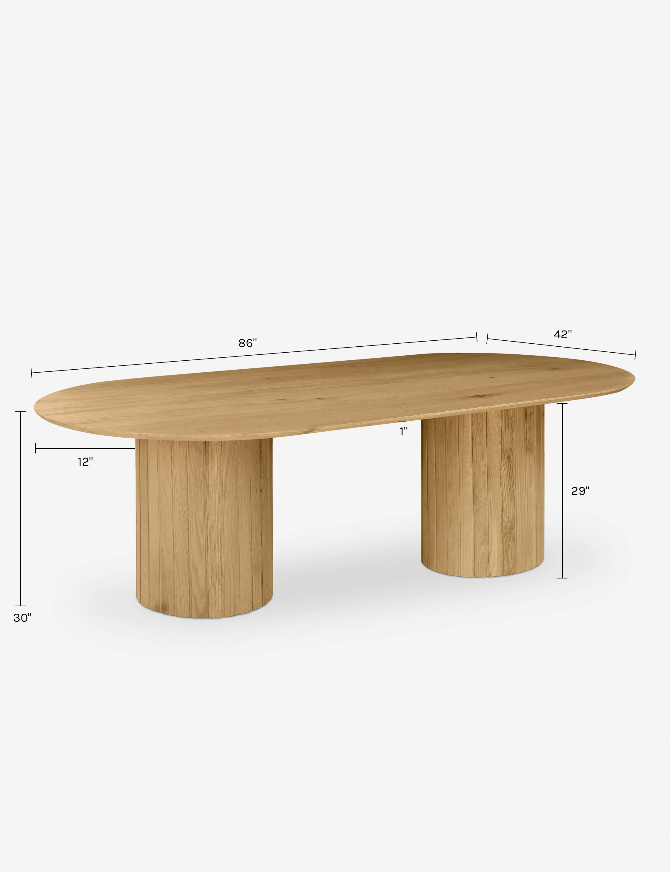 Benedict Oval Dining Table - AYG Home Service