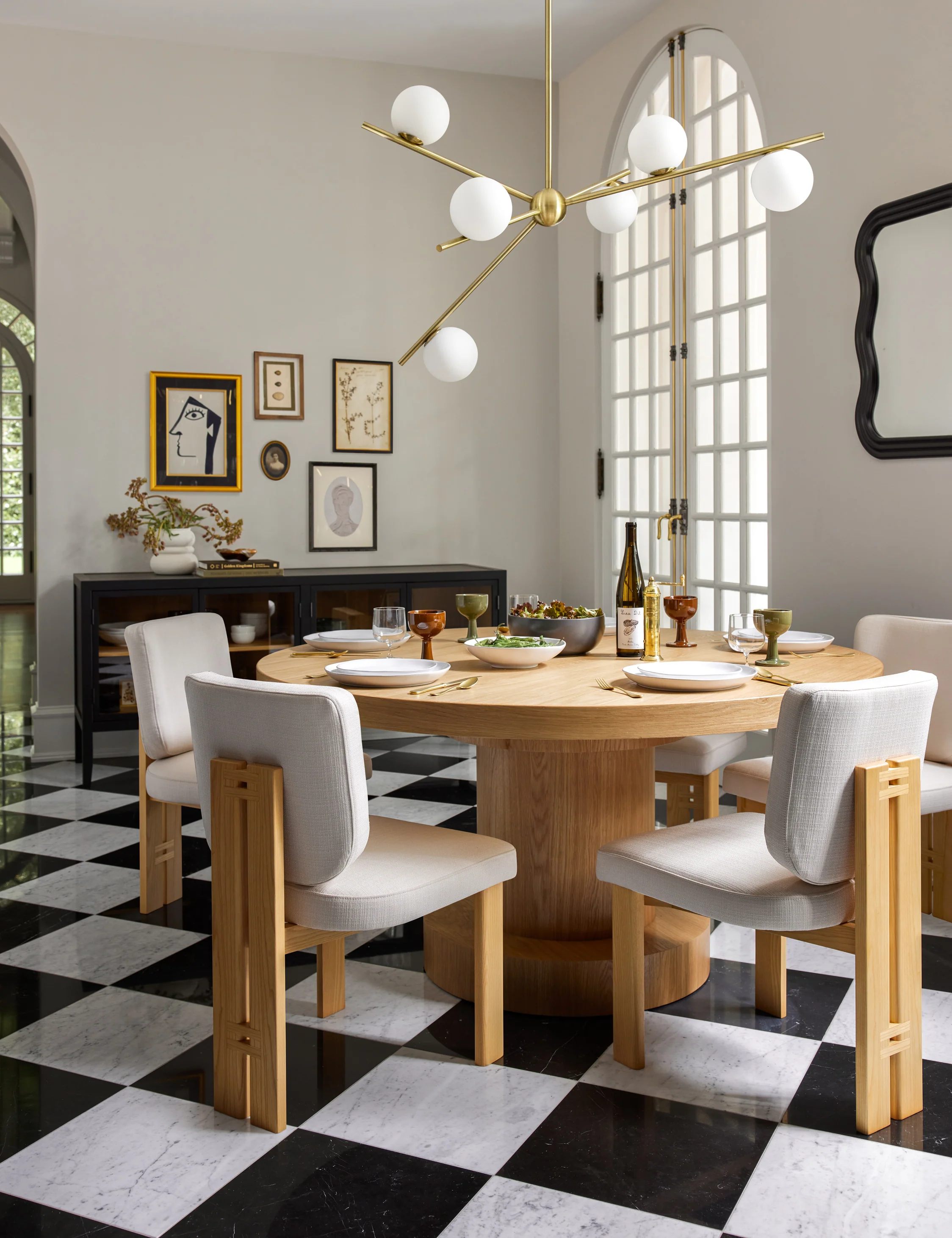 Karine Round Dining Table - AYG Home Service
