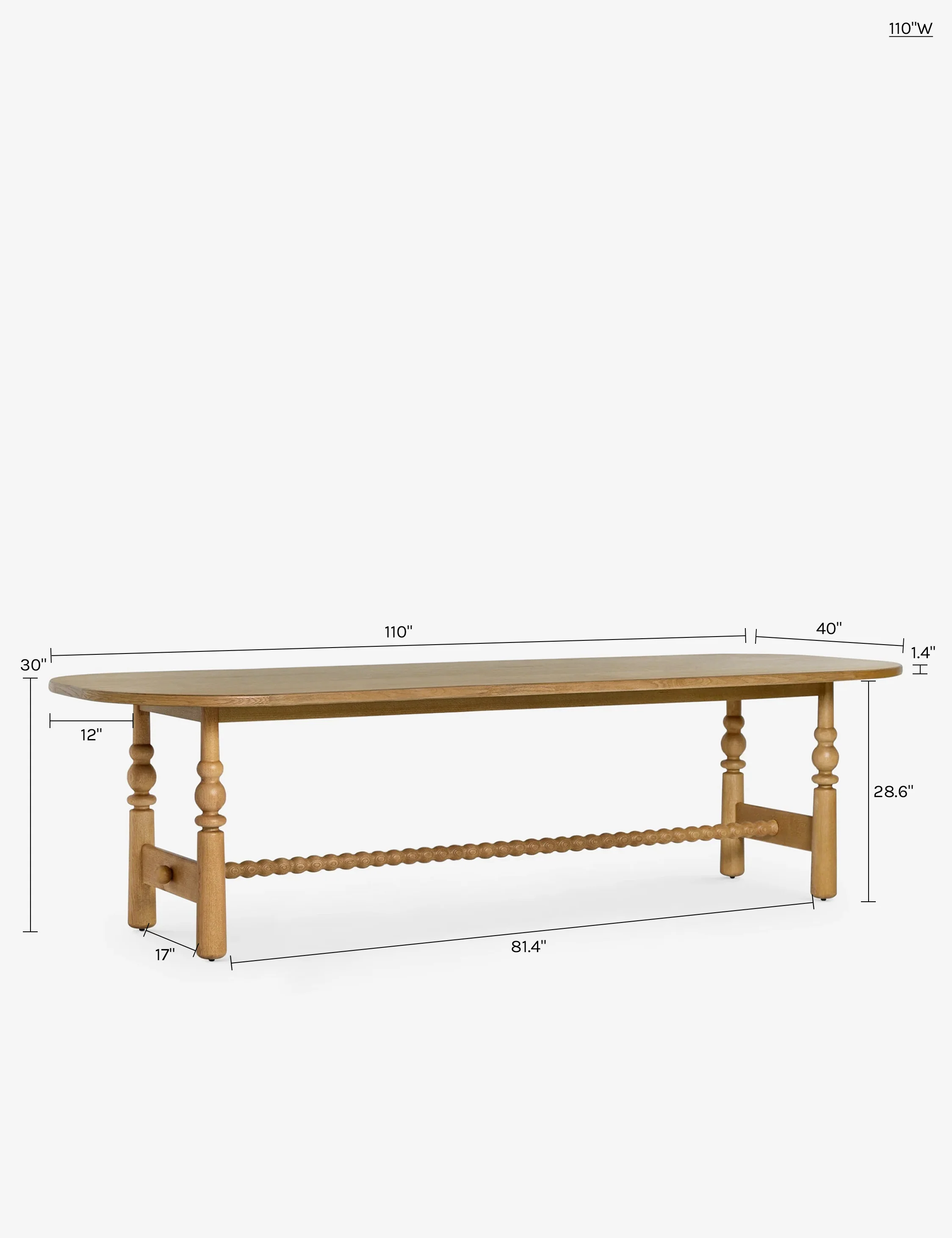 Blume Oval Dining Table - AYG Home Service