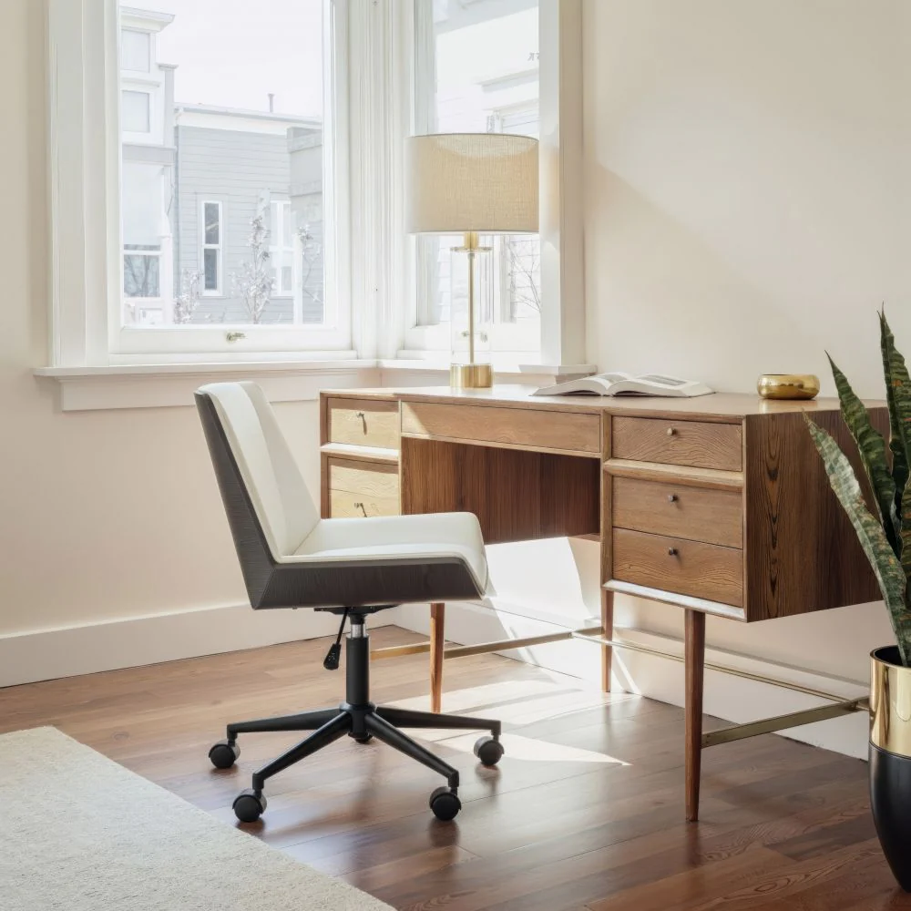 Maker Faux Leather Office Chair - AYG Home Service