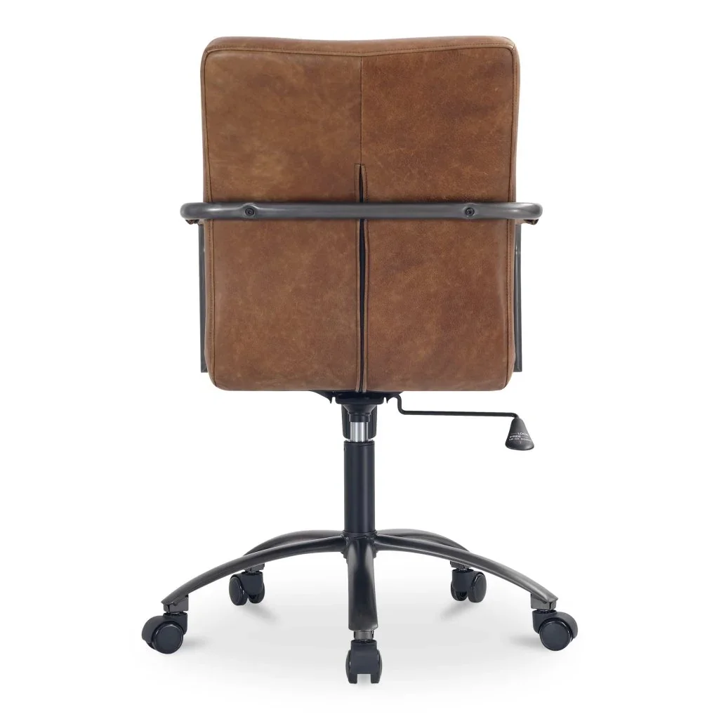 Roy Leather Swivel Office Chair - AYG Home Service