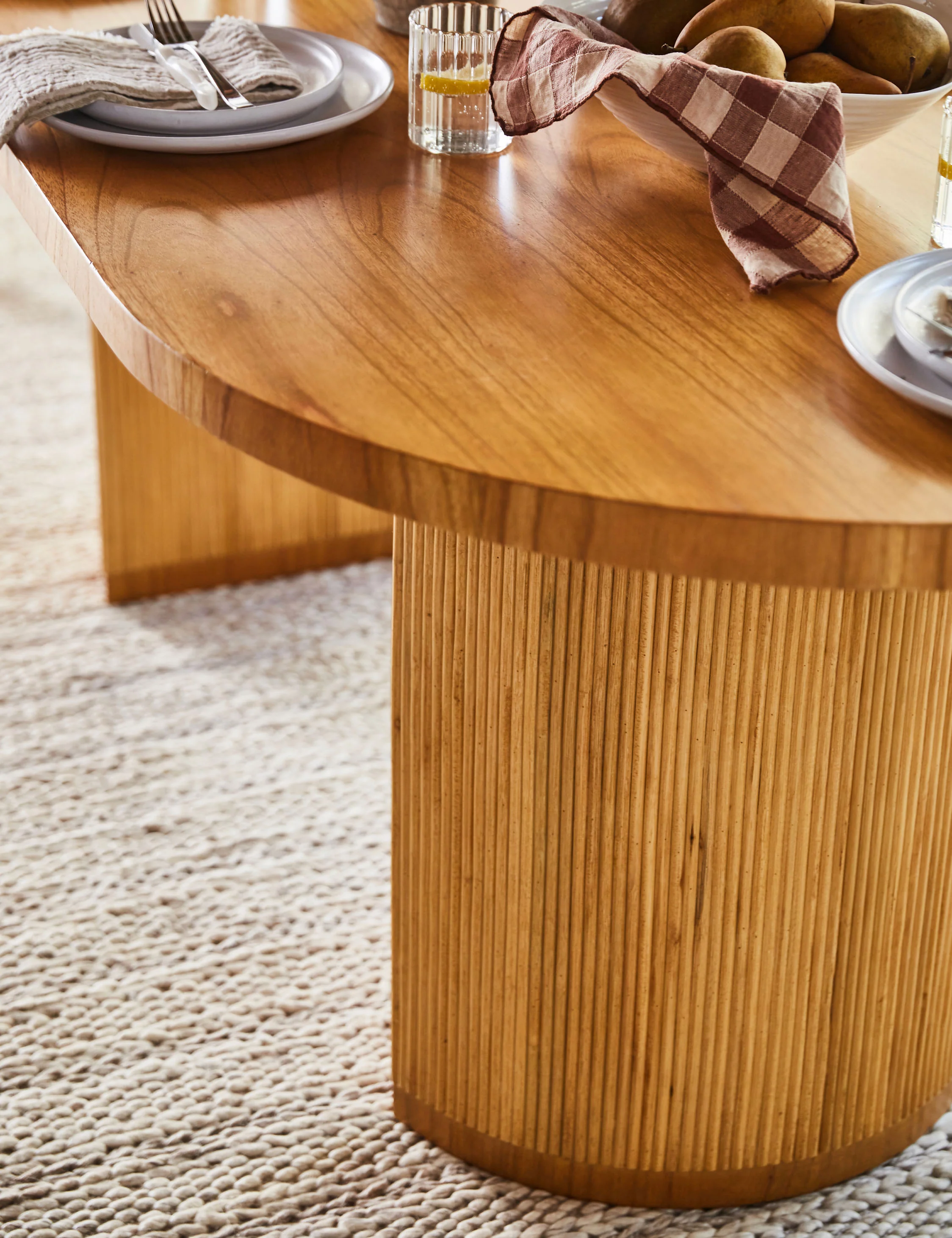 Elvia Oval Dining Table - AYG Home Service