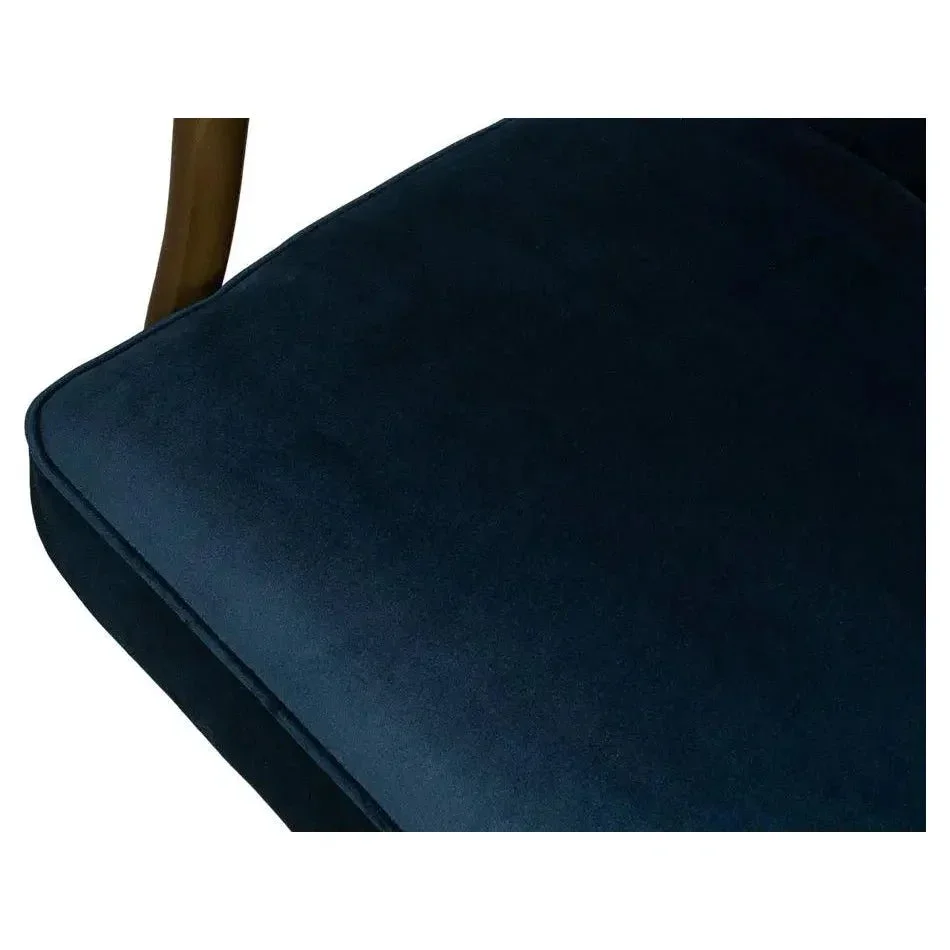 Brooks Home Office Swivel Chair Blue Velvet - AYG Home Service