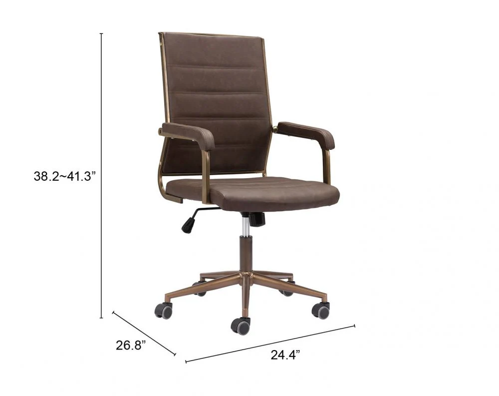 Auction Faux Leather Office Chair - AYG Home Service