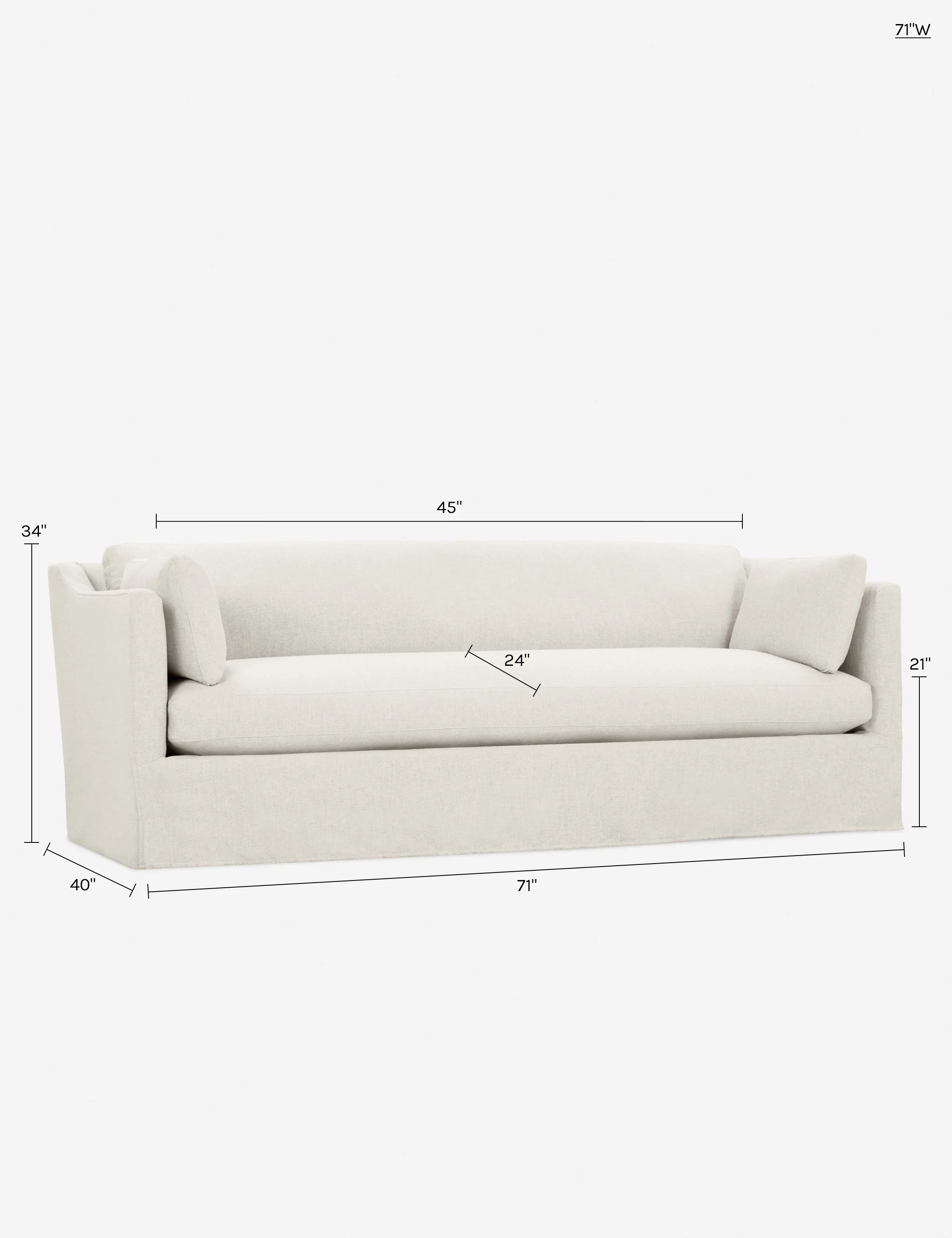 Fabienne Slipcover Sofa - AYG Home Service