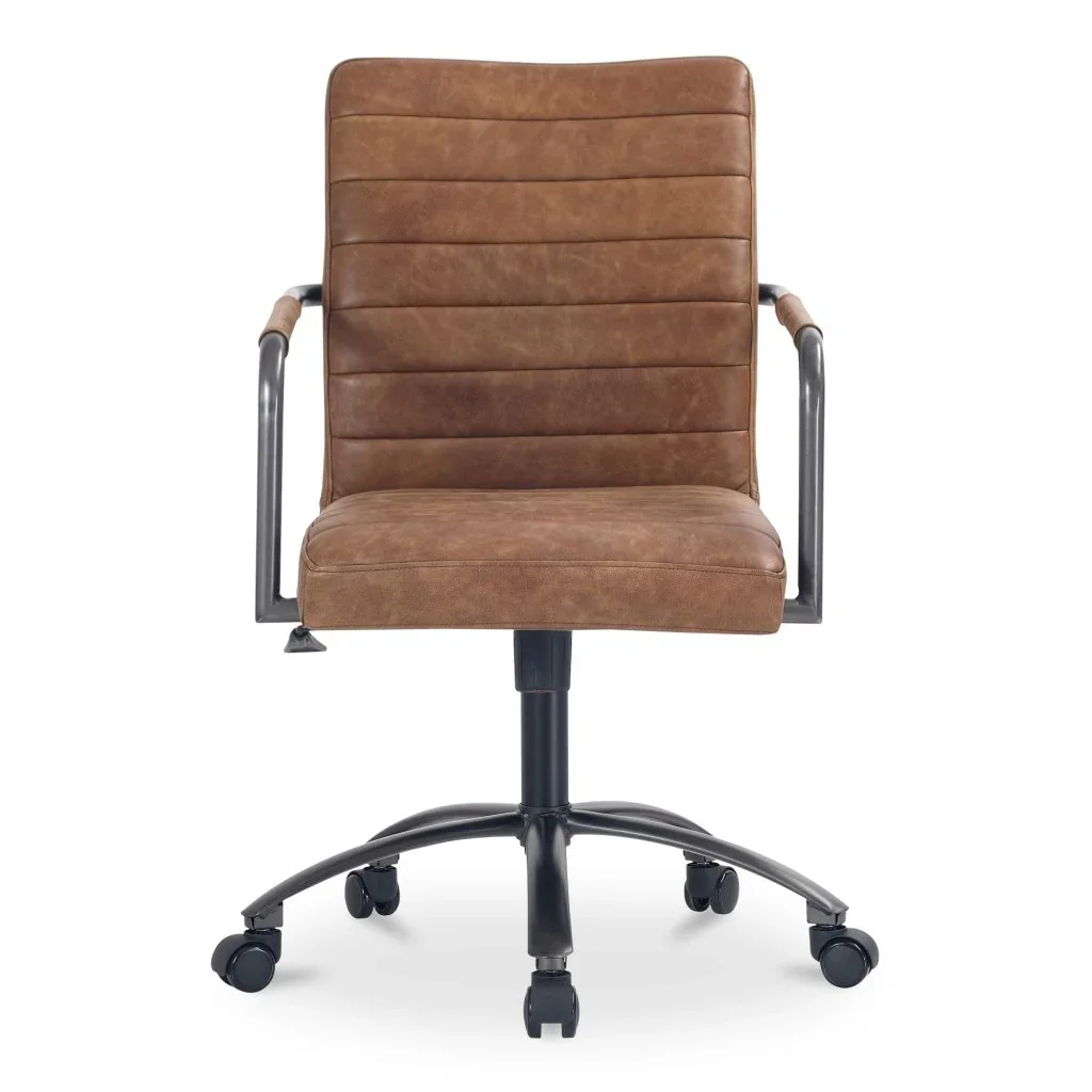 Roy Leather Swivel Office Chair - AYG Home Service
