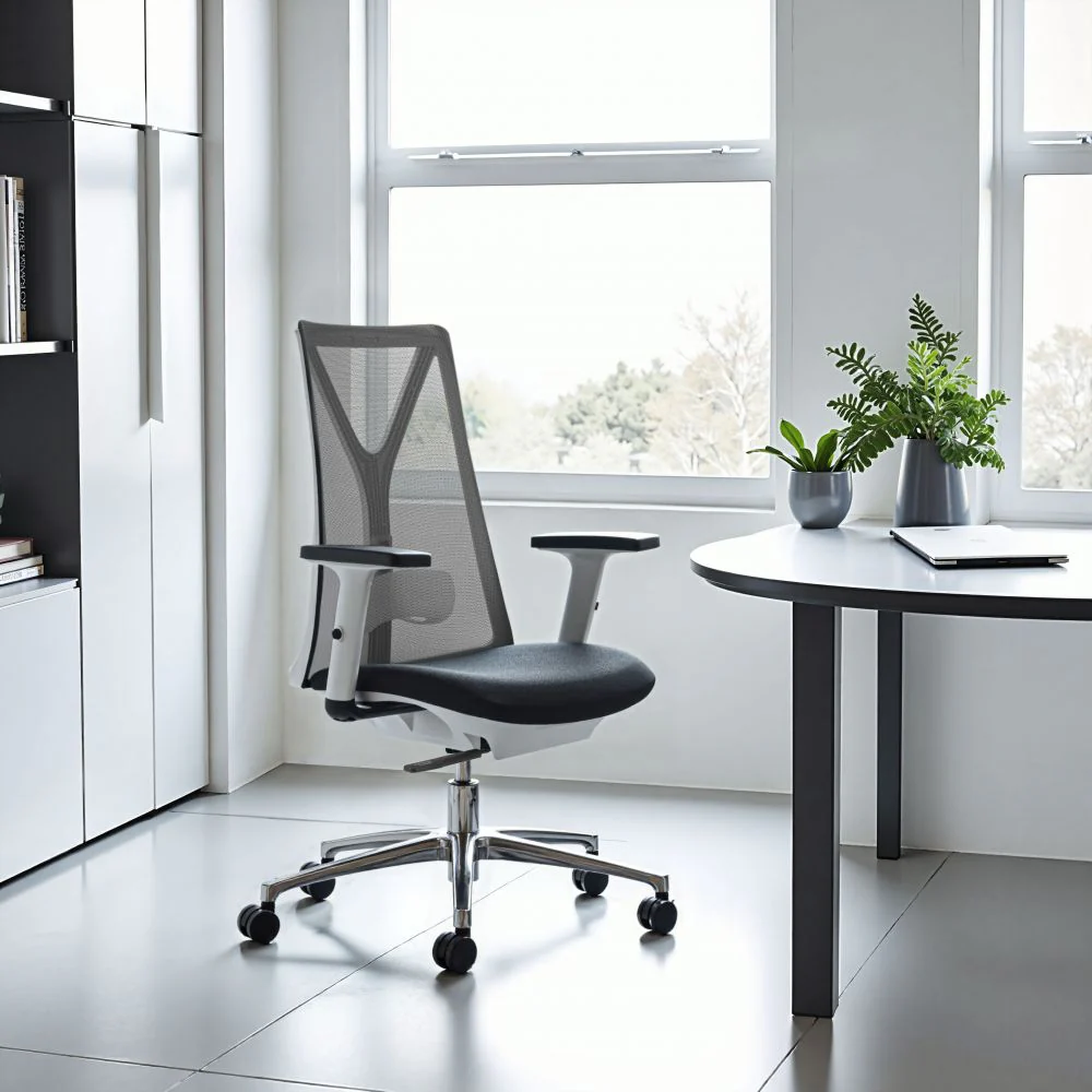 Hasso Black Mesh Fabric Office Chair - AYG Home Service