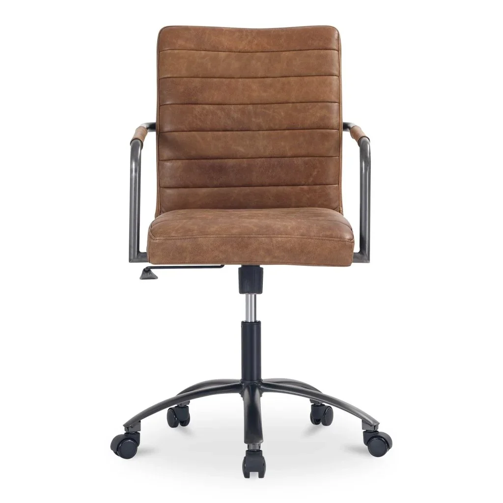 Roy Leather Swivel Office Chair - AYG Home Service