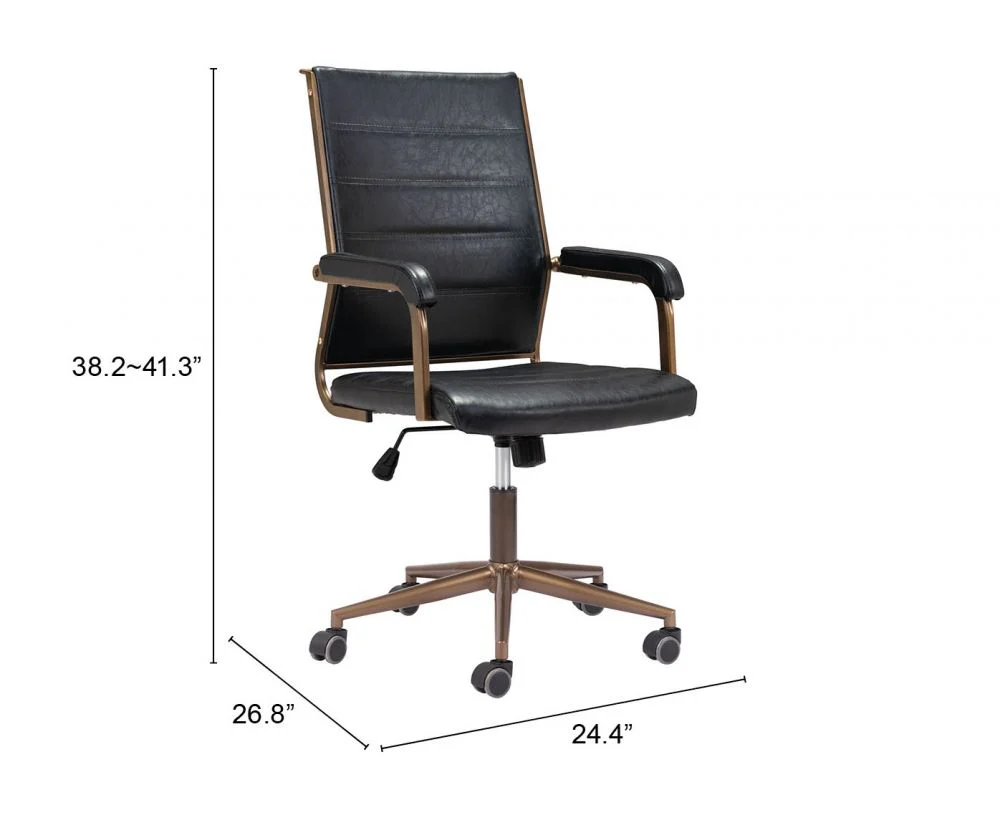Auction Faux Leather Office Chair - AYG Home Service